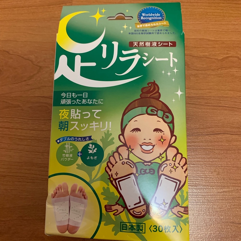 foot pads bamboo detox 28pcs left